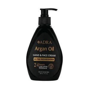 کرم مرطوب کننده دست و صورت آدرا مدل ARGAN مناسب انواع پوست حجم 300 میلی لیتر