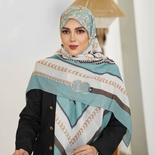 روسری(شال) تک طرح گالریا در سه رنگ جنس نخی