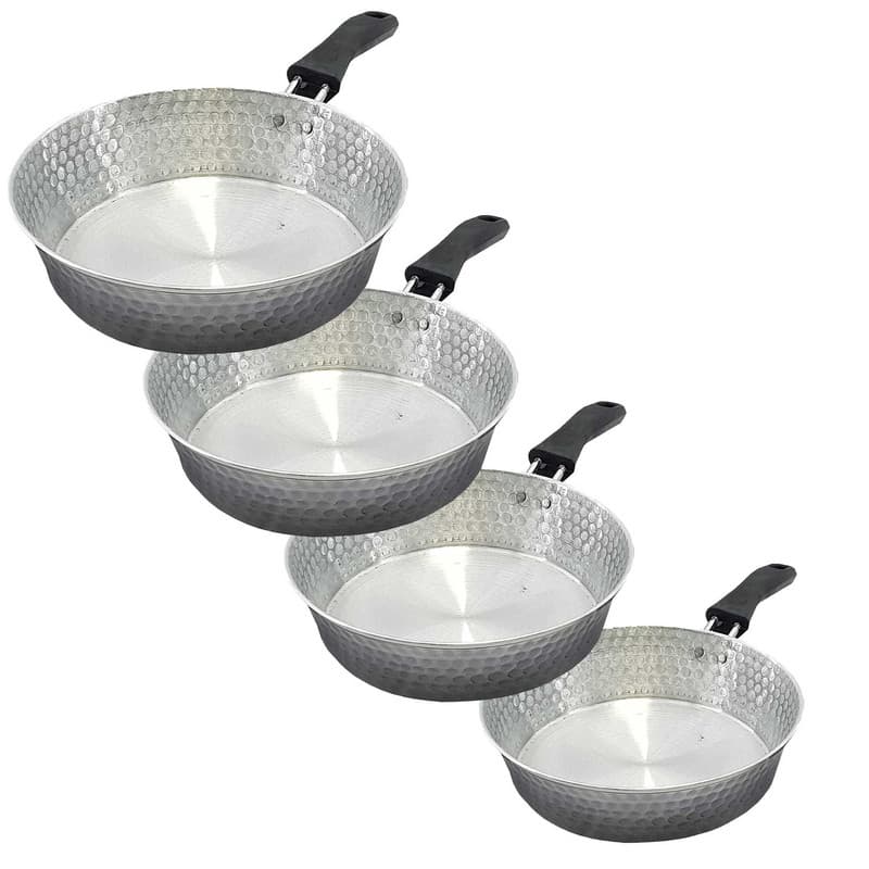 سرویس تابه 4 پارچه مدل روحی چکشی کد 18-20-22-26 — تصویر ۲