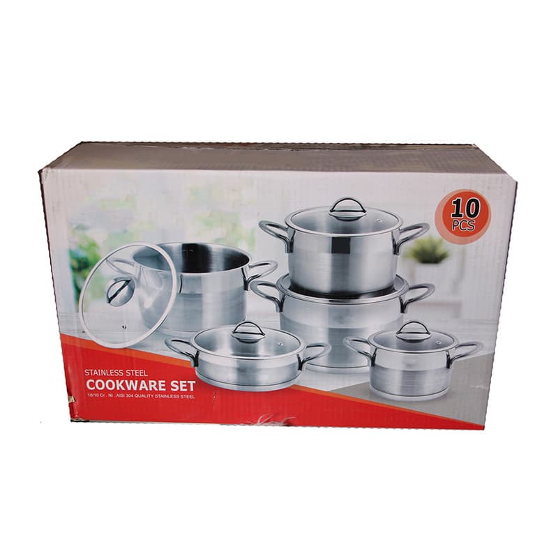سرویس پخت و پز استیل 10 پارچه سافینوکس مدل sa-20 — تصویر ۲