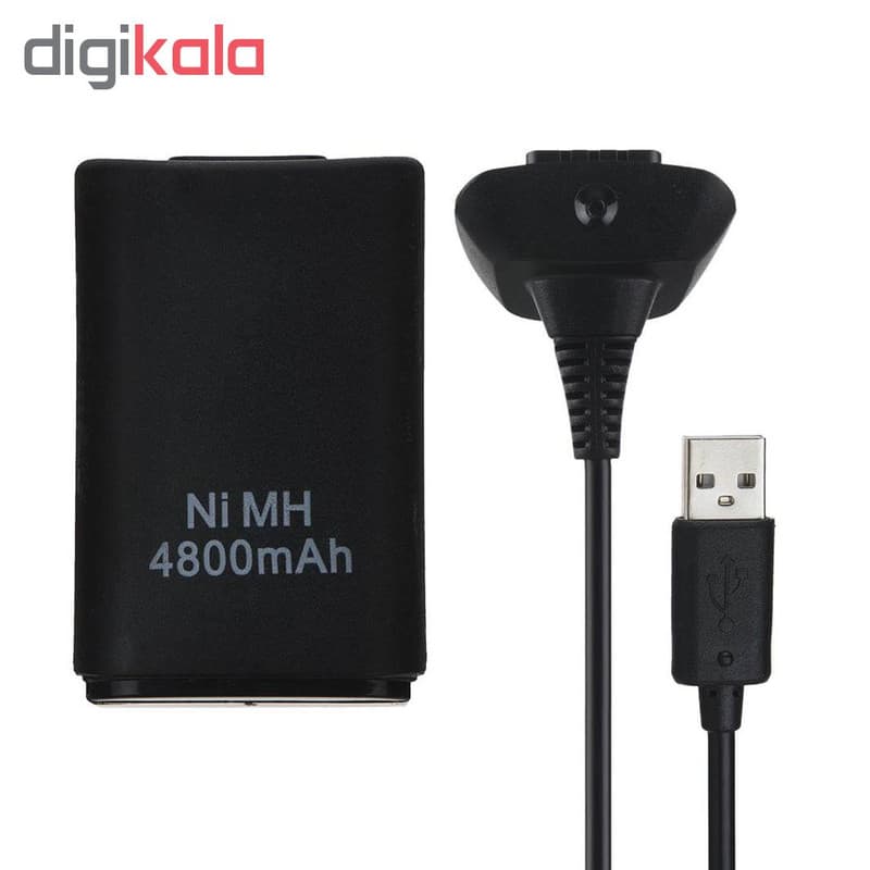 باتری و شارژر دسته بازی Xbox 360 مدل XB360 — تصویر ۵