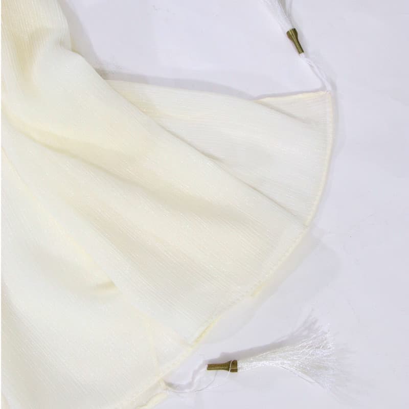 شال زنانه مدل حریر تابستانه لمه دار شاین کد ana-2268 — تصویر ۴