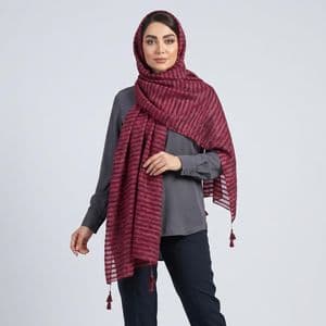 شال زنانه مدل ساده مجلسی حریر لمه شاینی کد ana-6067