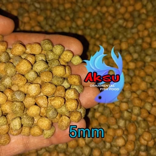 غذای ماهی 5میل گرانول انرژی بیومار روابی اکسو استا و اسپیرو گوشتخوار و گیاه خوار 500 گرمی