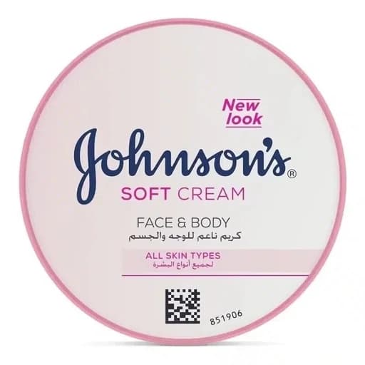 کرم مرطوب کننده صورت و بدن جانسون 200 میل مدل Soft Cream