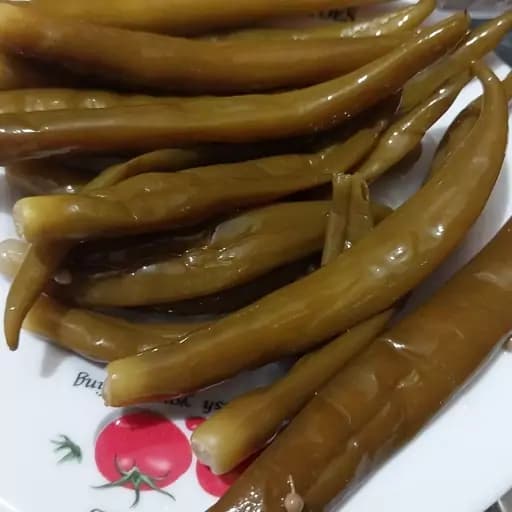 ترشی فلفل سبز تند یک کیلویی