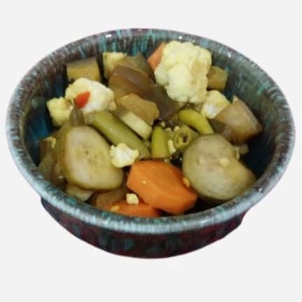 ترشی بادمجان مخلوط بندری (تند)