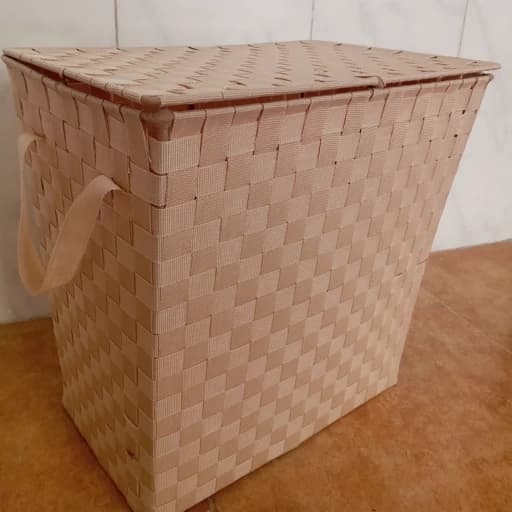 سبدرخت مستطیل تسمه کتان فلزی کرم رنگ برای لباس کفش روسری تل شلوار لباس کودک اسباب بازی و.. ابعاد سفارشی پذیرفته میشود