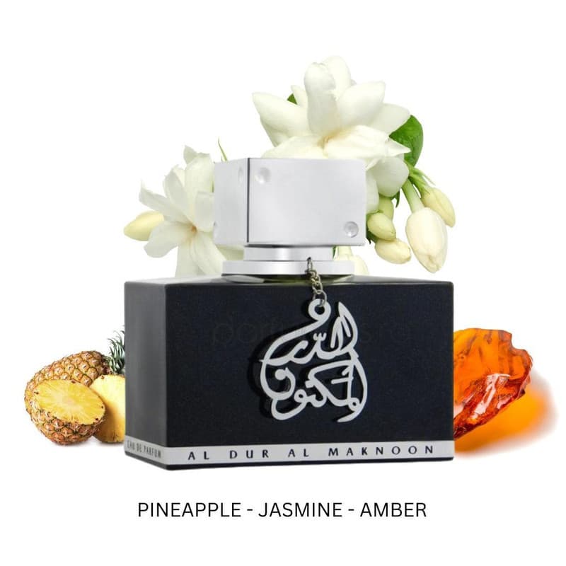 ادو پرفیوم مردانه لطافه مدل al dur al maknoon silver حجم 100 میلی لیتر — تصویر ۲