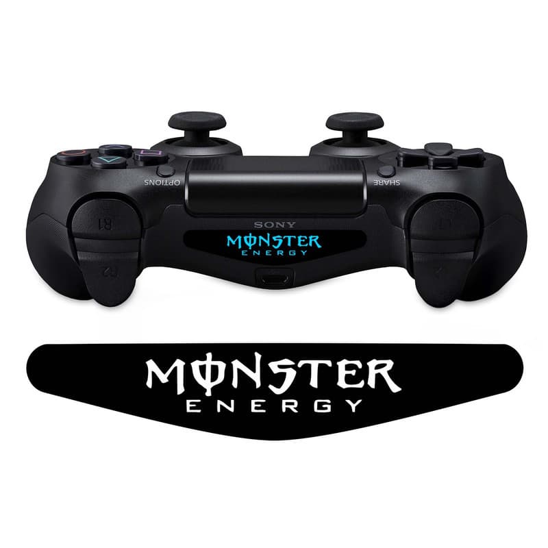 برچسب لایت بار دسته پلی استیشن 4 ونسونی طرح Monster Energy — تصویر ۵