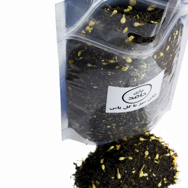 چای سبز با گل یاس چای حامد-1کیلوگرم — تصویر ۲