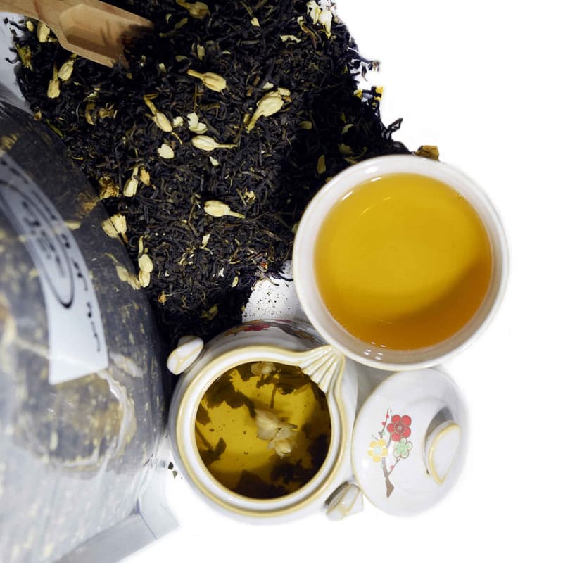 چای سبز با گل یاس چای حامد-1کیلوگرم — تصویر ۴