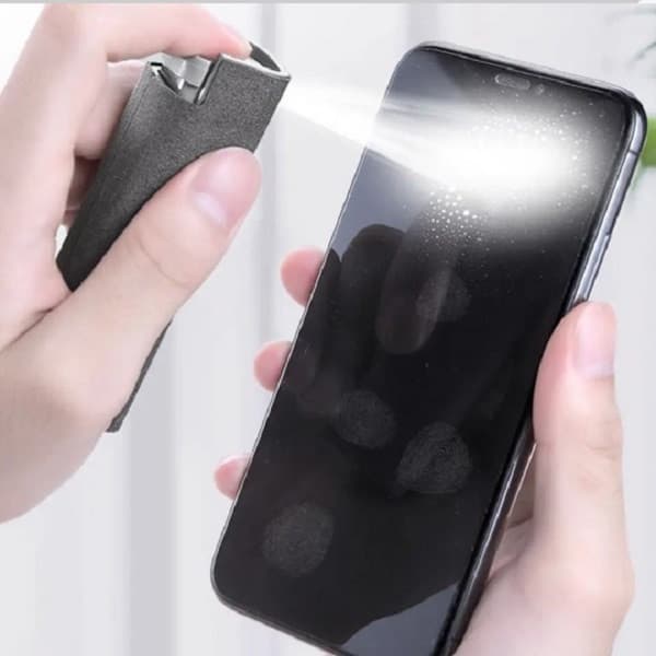 اسپری و پد پاک کننده LCD و LED موبایل مدل Portable کدB1 به همراه قاب محافظ — تصویر ۳
