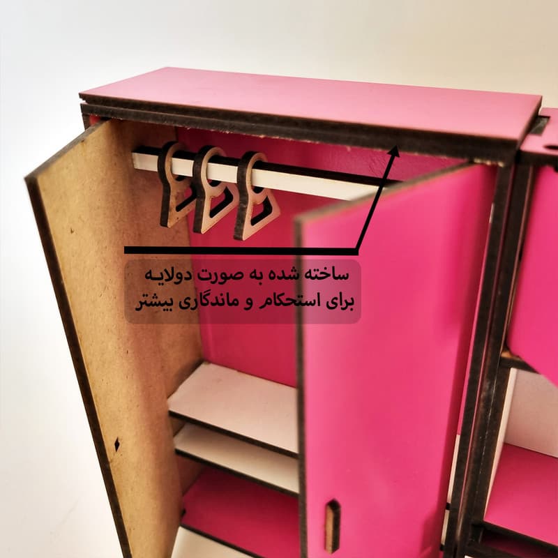 اسباب بازی مدل ماکت دکوری رانزو گالری مدل کمد دیواری کد 079 — تصویر ۶