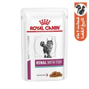 پوچ گربه رویال کنین مدل Renal with Fish وزن 85 گرم