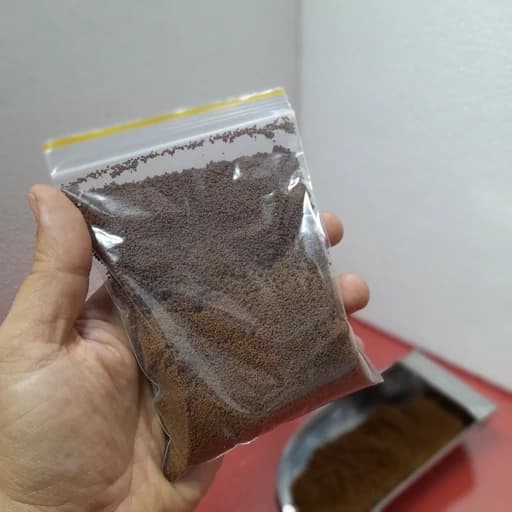 غذای پودری پروتئین بالا آکواریوم 100 گرمی سایز 000 (0.3 میلی)