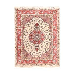 فرش ماشینی زانیس مدل 502 طرح علیا زمینه کرم