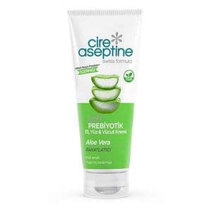 کرم مرطوبکننده صورت و بدن سیر آسپتین مدل Prebiotic Aloe Vera مناسب برای انواع پوست حجم 200 میلیلیتر