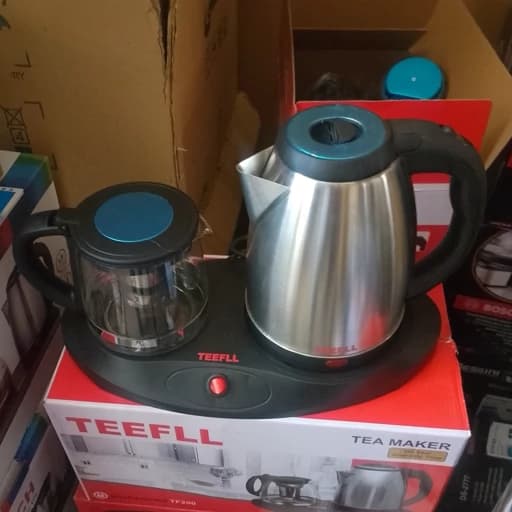 چای ساز کلیدی چایساز برقی چایی کتری قوری شیشه ای ساده تک کلیدی
