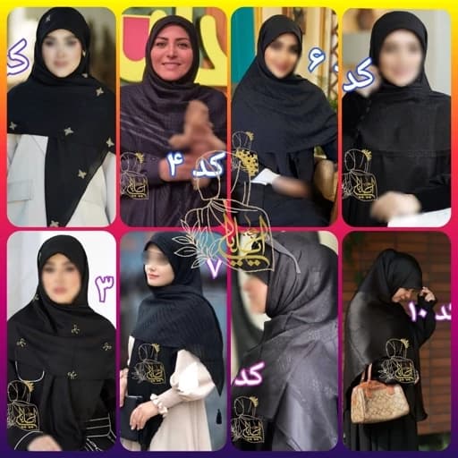 50 مدل شال و روسری مشکی محرمی 2
