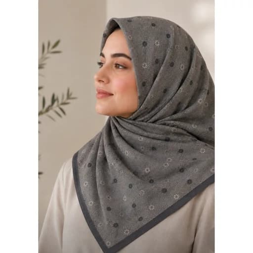 روسری زنانه قواره دار نخی شال و روسری فرشته — تصویر ۶