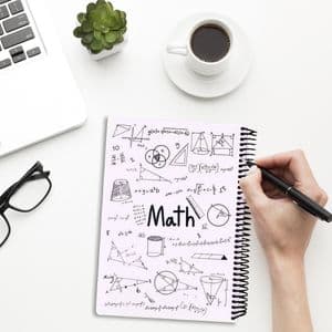 دفتر 100 برگ دات نوت مدل ریاضی