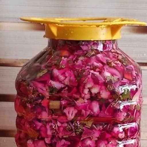 ترشی گل کلم با کلم قرمز (پس کرایه)