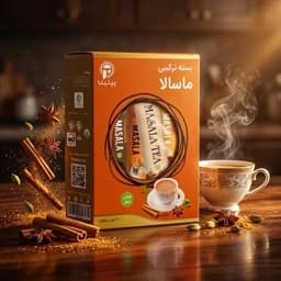 چای ترکیبی ماسالا بسته 10 عددی بدون شکر شیرین شده با استویا پپتینا — تصویر ۳