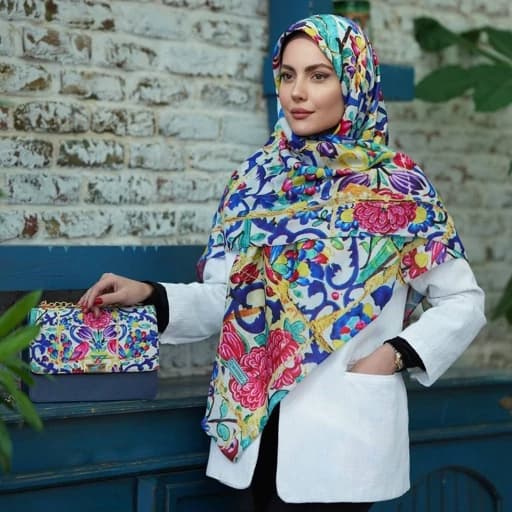ست کیف مخمل و شال یا روسری نخی طرح سنتی برند مونتلا ارسال به سراسر کشور — تصویر ۲