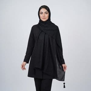 شال زنانه مدل موهر پاییزی ساده دورو منگوله دار کد 20