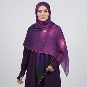 روسری زنانه مدل نخی چهارفصل قواره بزرگ کد 1802