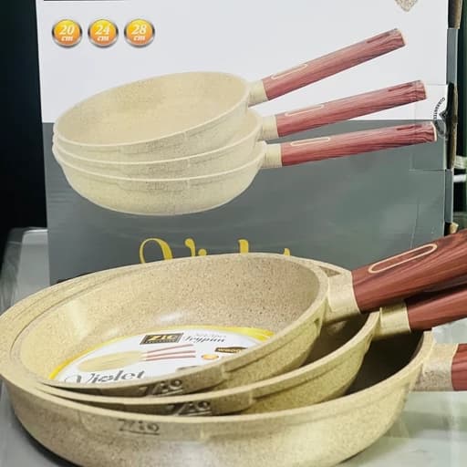 ماهی تابه دسته دار سه تایی زیو ترکیه