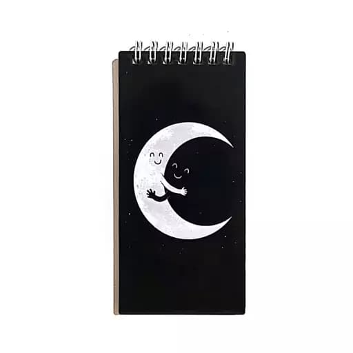 دفترچه یادداشت طرح ماه