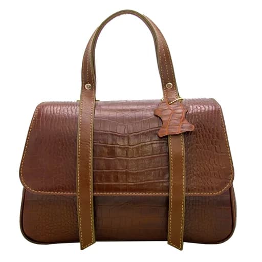 کیف زنانه چرم طبیعی کروکو وشیبرومدل fateh 146
