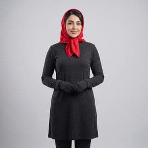 مینی اسکارف زنانه مدل ساده موهر پاییزی زمستانی کد 7