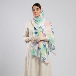 شال زنانه مدل نخ پنبه مزونی کد ana-1491