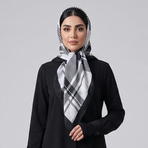 دستمال سر و گردن زنانه مدل مینی اسکارف تابستانه قواره کوچیک چهارخونه کد ana-2435