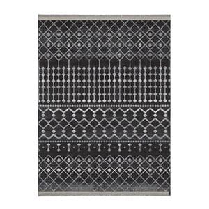 فرش ماشینی 1000 شانه زمینه خاکستری حاشیه طوسی هانوکس مدل مراکشی کد MHX.009.4 — تصویر ۶