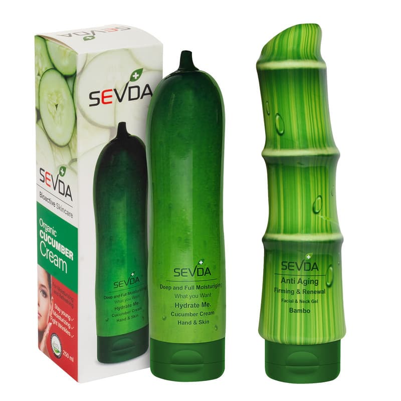 کرم مرطوب کننده سودا مدل خیار حجم 250 میلی لیتر به همراه ژل آبرسان سودا مدل لیفتینگ بامبو حجم 250 میلی لیتر — تصویر ۲
