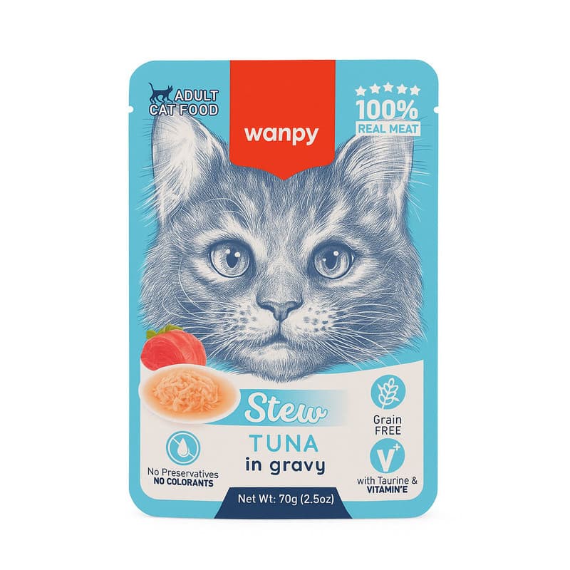 پوچ گربه ونپی مدل Stew Tuna وزن 70 گرم — تصویر ۴