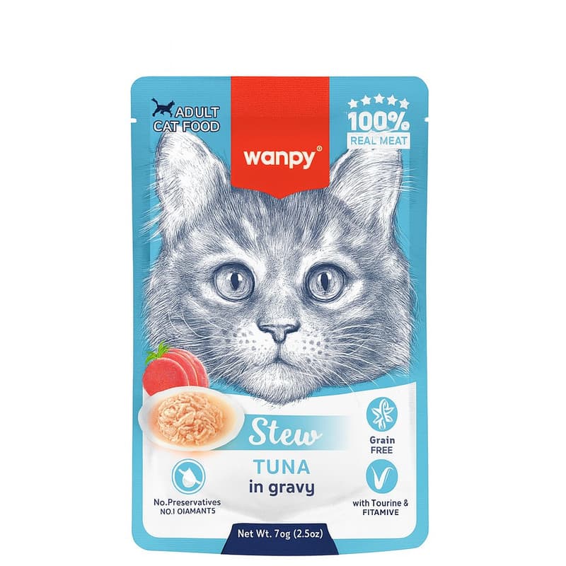 پوچ گربه ونپی مدل Stew Tuna وزن 70 گرم — تصویر ۵