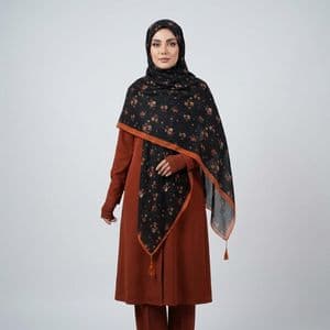 روسری زنانه مدل نخ چهارفصل منگوله دار کد 30