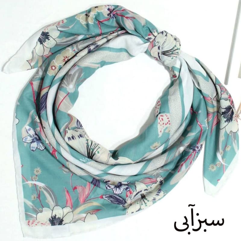 روسری زنانه مدل نخی کلاسیک کد 9864 — تصویر ۳