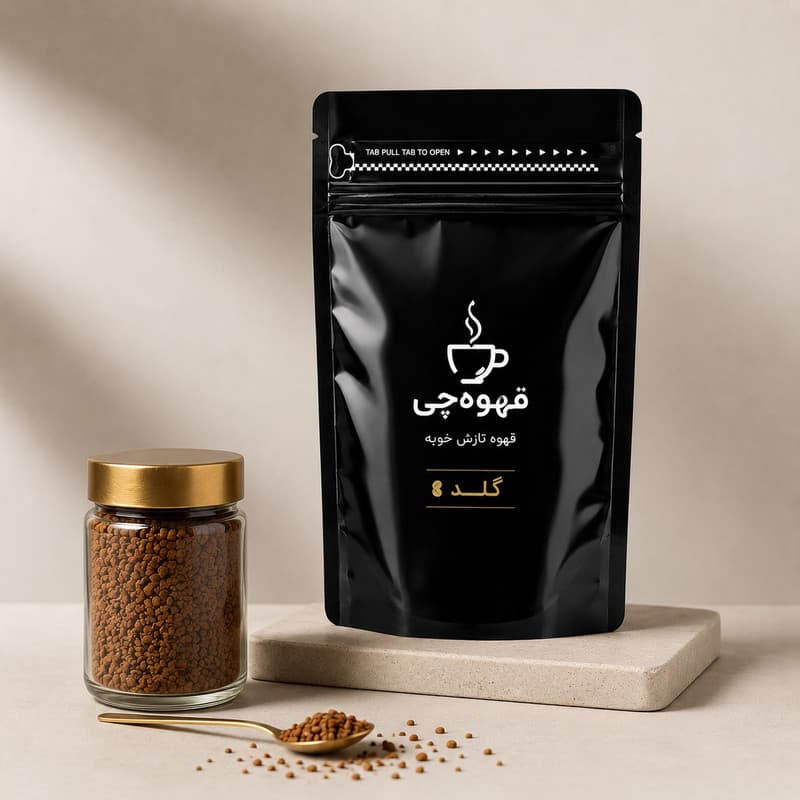 پودر قهوه فوری گلد برزیل - 1000 گرم — تصویر ۴