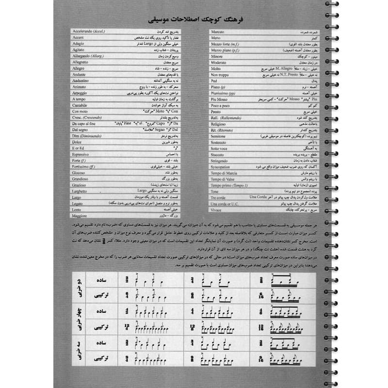 دفتر نت موسیقی 100 برگ انتشارات سرود کد 1204 — تصویر ۲