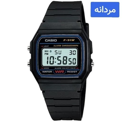 ساعت مچی مردانه نوستالژی کاسیو CASIO F-91W-1D ساخت مالزی