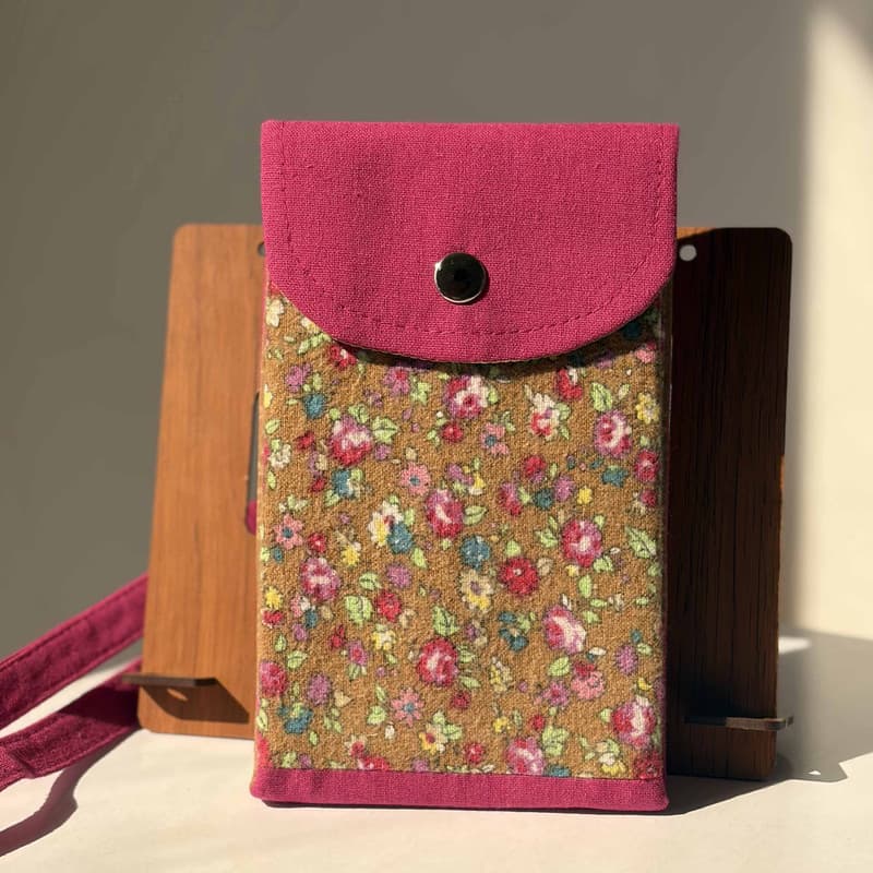 کیف دوشی دست دوز زنانه مدل پارچه ای — تصویر ۴