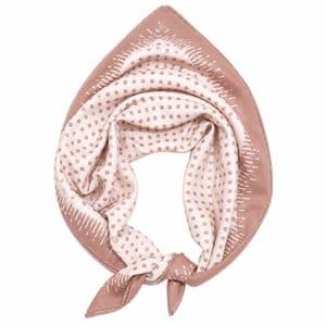 مینی اسکارف ابریشم زنانه مدل خال خالی کد Rf10 با طول و عرض 65*65 سانتی‌متر