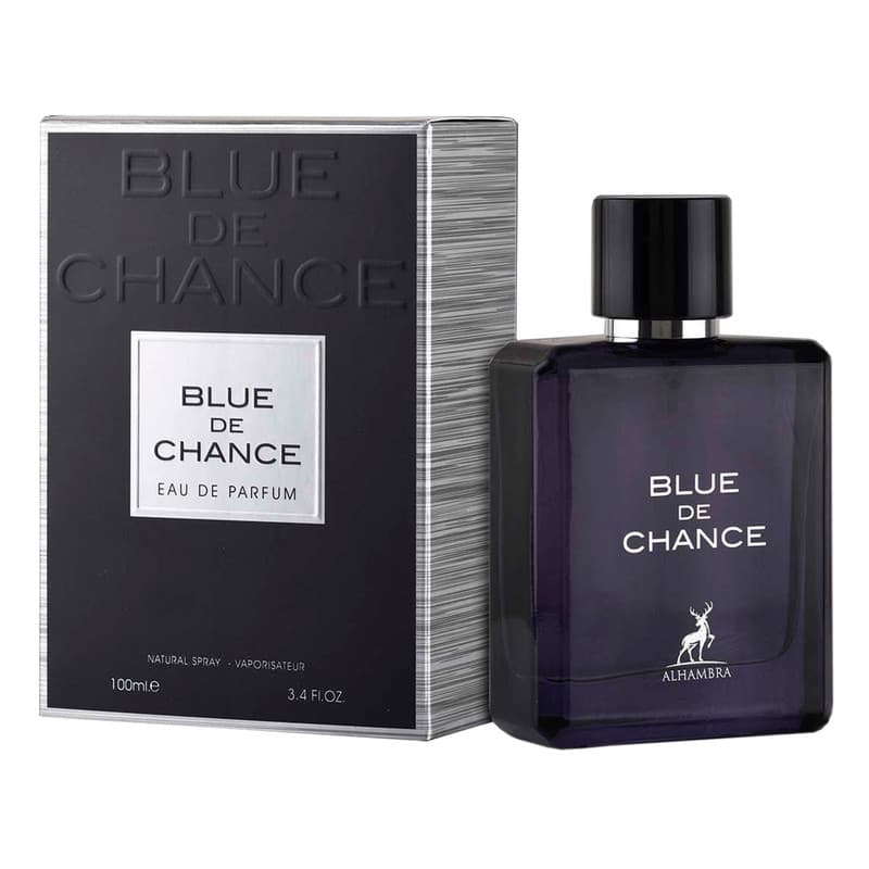 ادو پرفیوم مردانه الحمبرا مدل Blue de Chance حجم 100 میلی لیتر — تصویر ۲