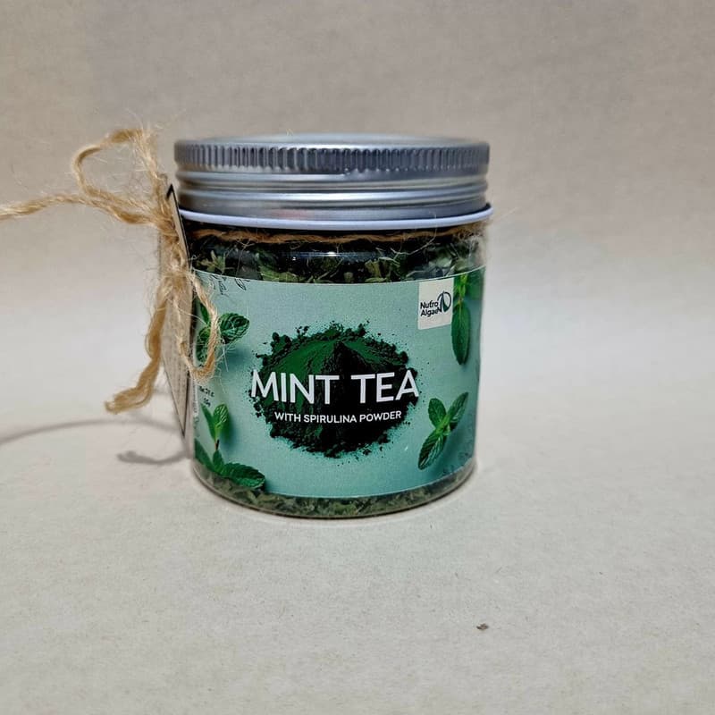 چای نعنا نوتروآلگ - 25 گرم به همراه پودر اسپیرولینا - 8 گرم — تصویر ۵